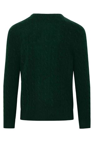 Maglione in lana e cashmere verde foresta RALPH LAUREN | 710876762004GREEN